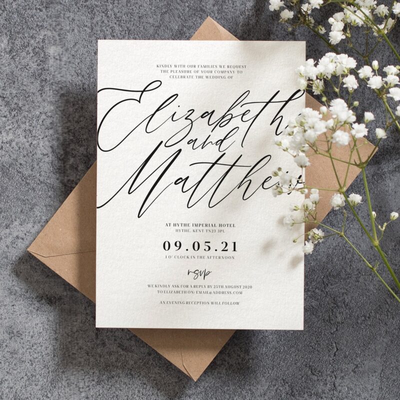 So sánh wedding invitations & thiệp save the date