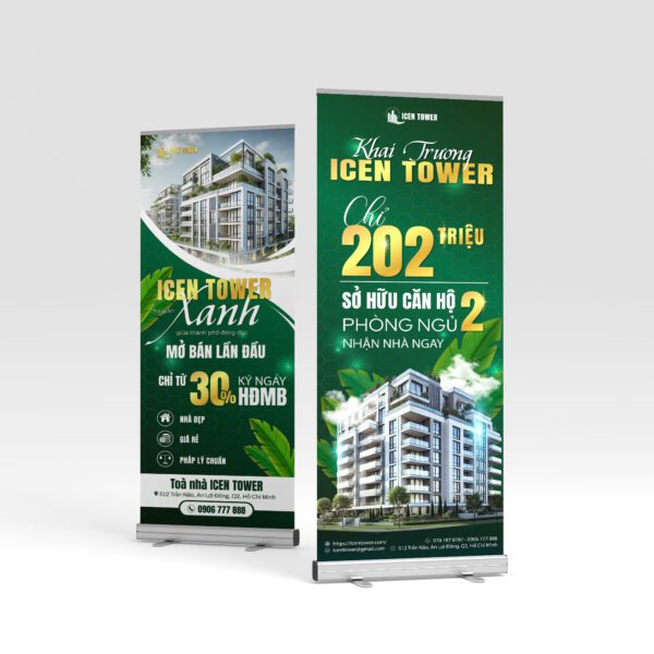 Standee nhận diện thương hiệu